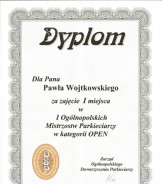 Dyplom OMP za zajÄ™cie  I miejsca
